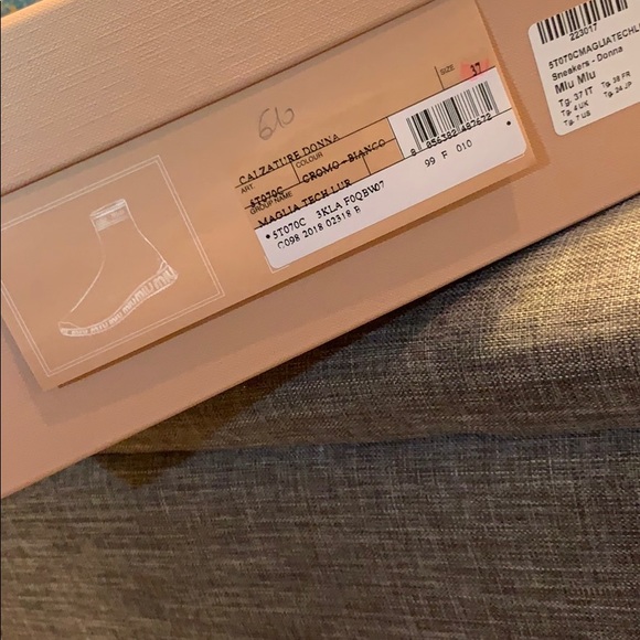 SOLD BNIB MIU MIU Sock Sneakers - Picture 8 of 8